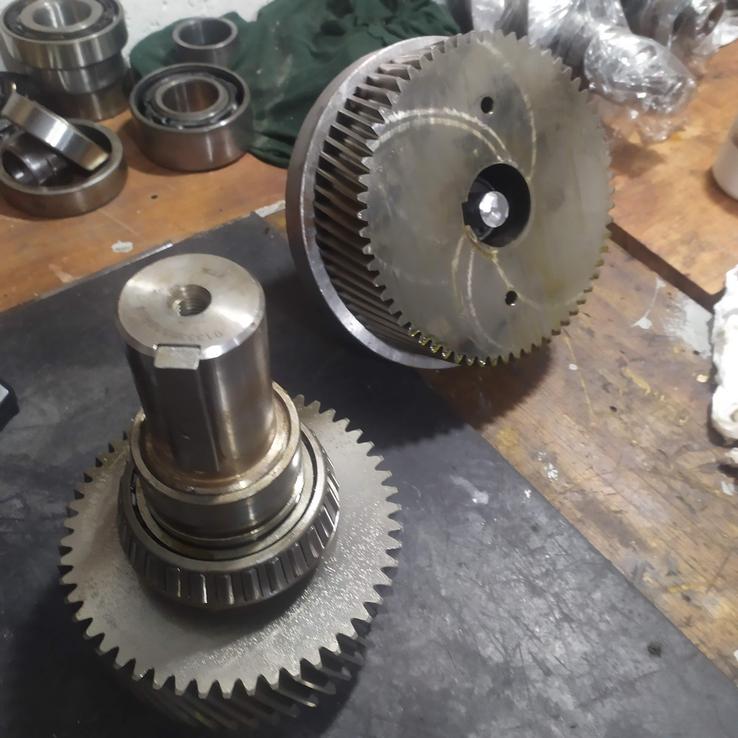 Engrenagens já desmontadas